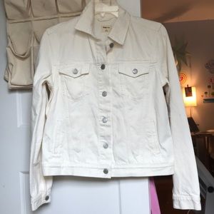 GAP White jean jacket